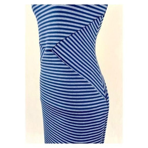 Calvin Klein Sleeveless Striped Scuba Knit Sheath - Picture 6 of 12